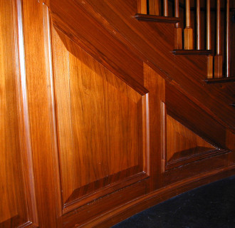 Investor New York Treppe aus Holz - Detailaufnahme